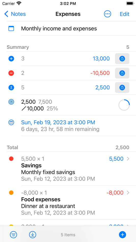#2. Calculator Notes - Spreadsheet (iOS) 由: FugaPiyo Inc.