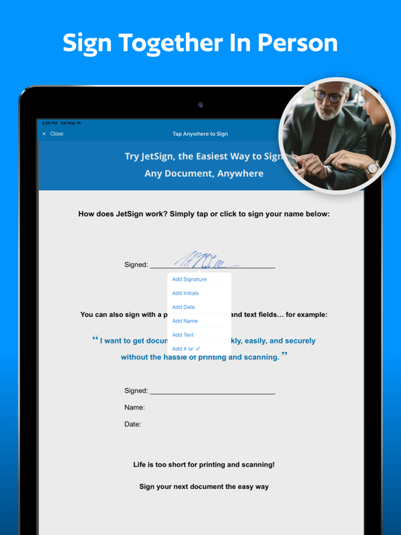 JetSign: Fill & Sign PDF Docs iPad screenshot 4 - Productivity app