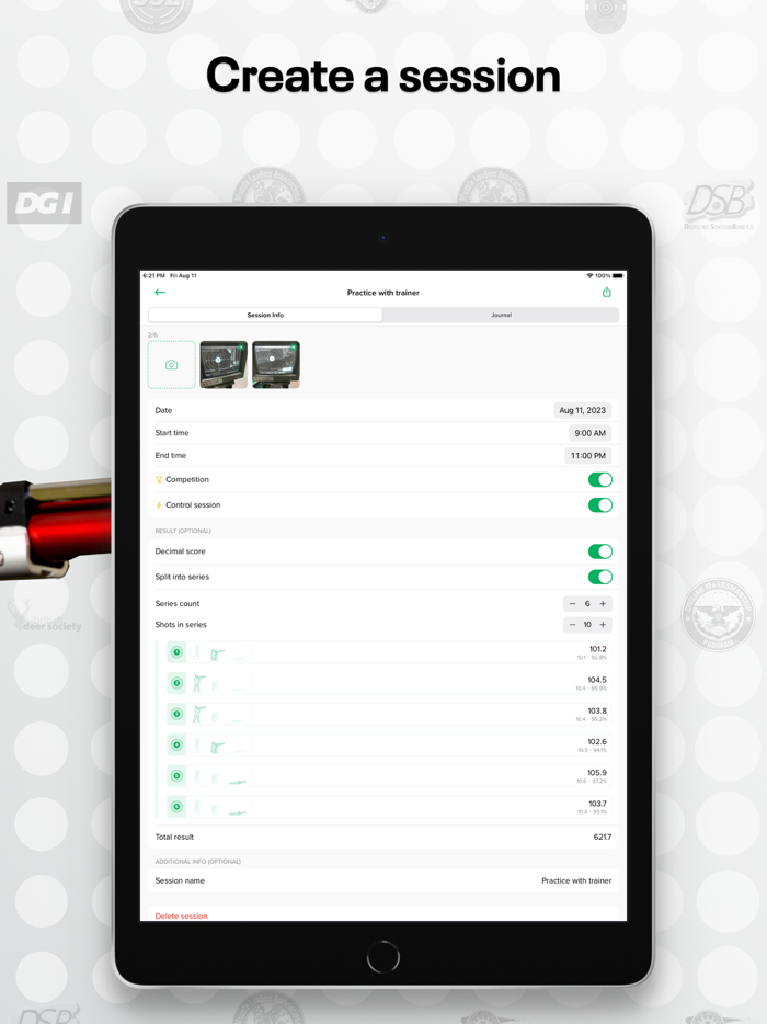 Air Shooting Diary Sport Note