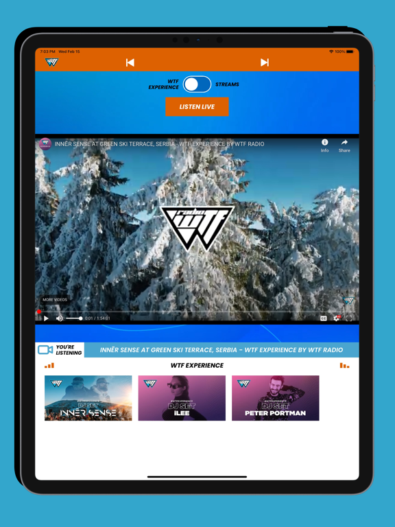 WTF Radio iPad screenshot 3 - Entertainment app