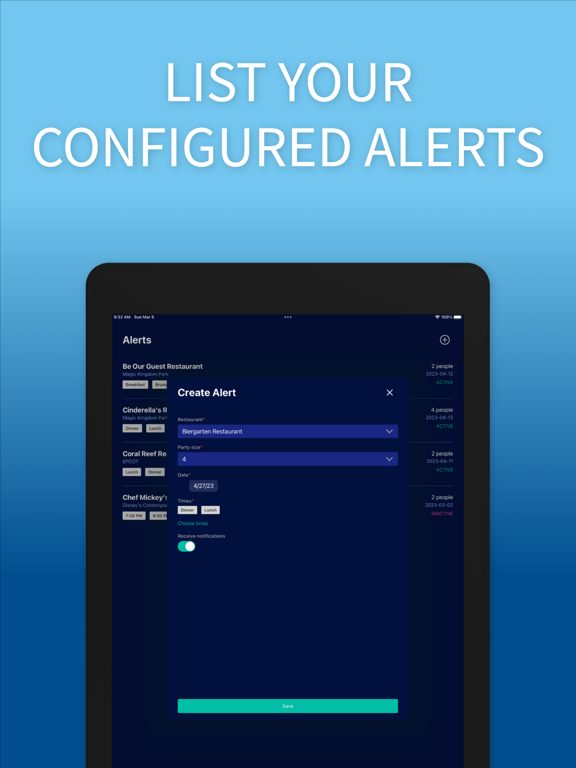 MyDiningBuddy iPad screenshot 3 - Food & Drink app