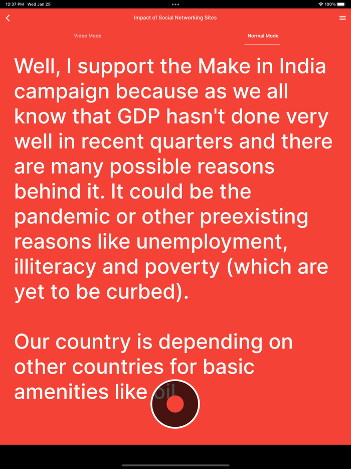 Teleprompter for Video and Audio