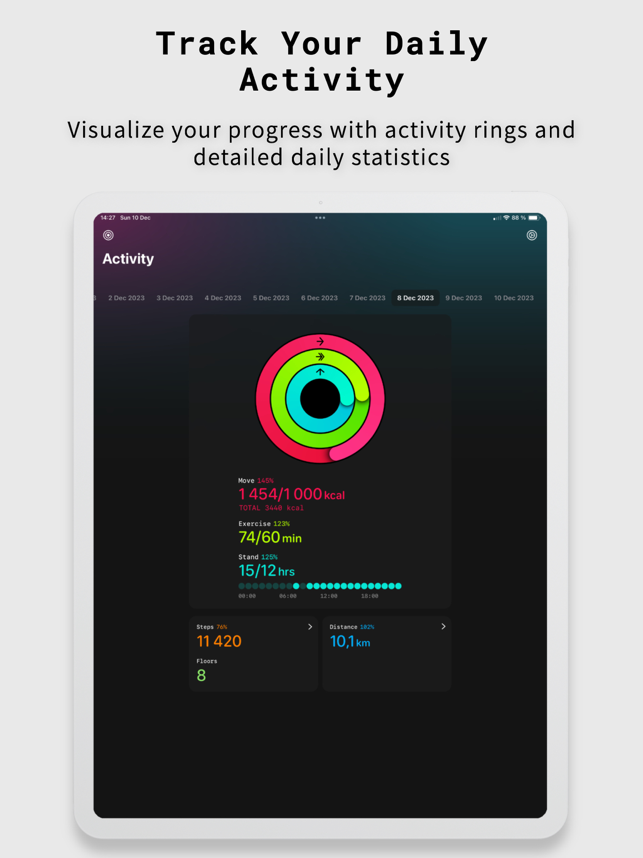 Екранна снимка на активността