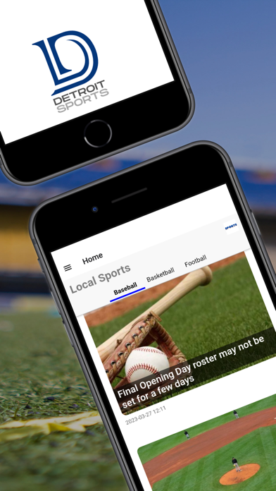 Detroit Sports App - Mobile Screenshot