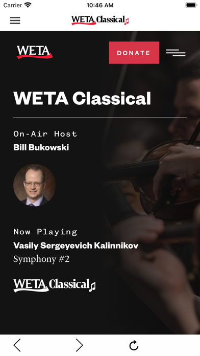 WETA Classical Screenshot