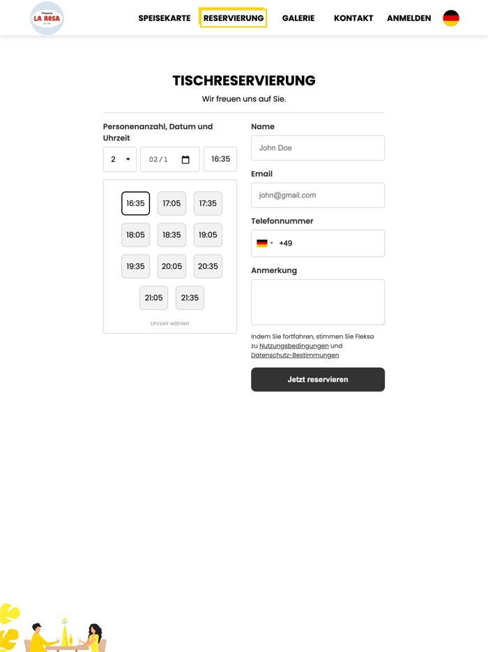 Pizzeria La Rosa Mörf.