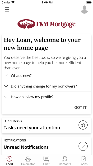 F&M Mortgage Screenshot