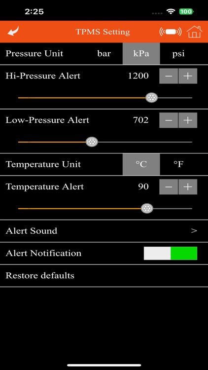 Orange Truck TPMS screenshot-4