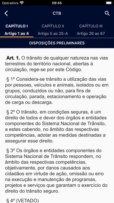 Legislação de Trânsito Screenshot