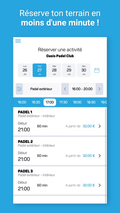 Oasis Padel Club Screenshot