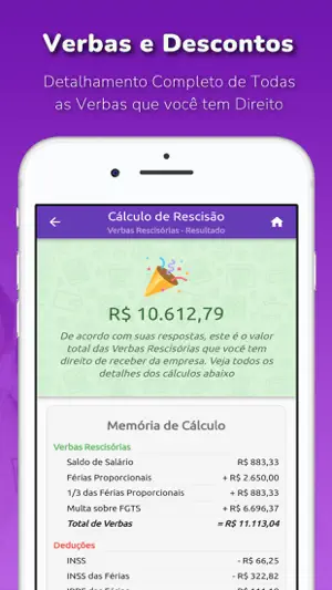 Cálculo Rescisão CLT screenshot 3