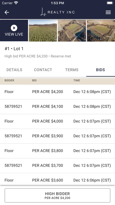 L2 Realty Auctions Screenshot