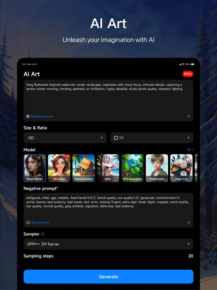 SD - AI Art Photos Generator