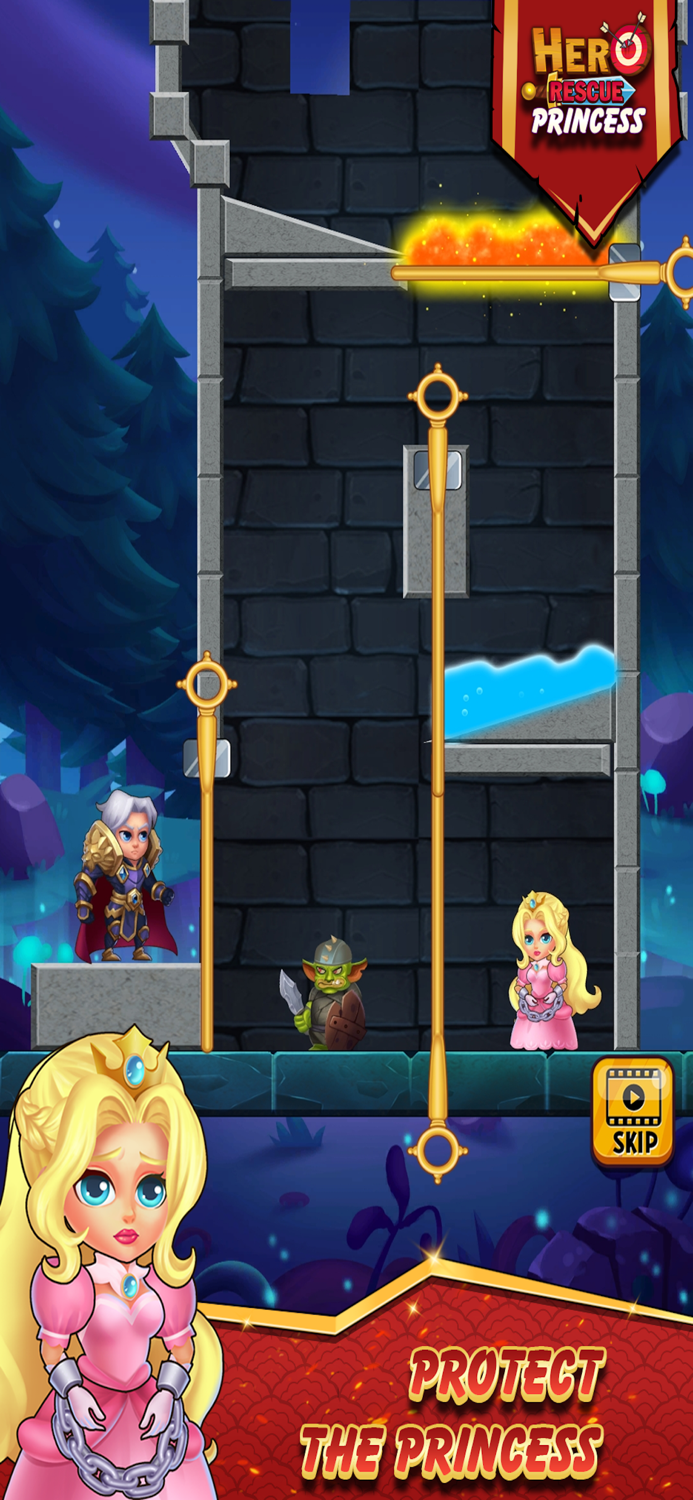 Hero Rescue - Pull Pin Puzzle