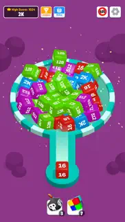 2048 cube merge – number game iphone screenshot 1