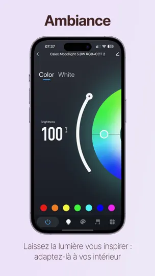 Capture d'écran de Calex Smart sur iPhone 2