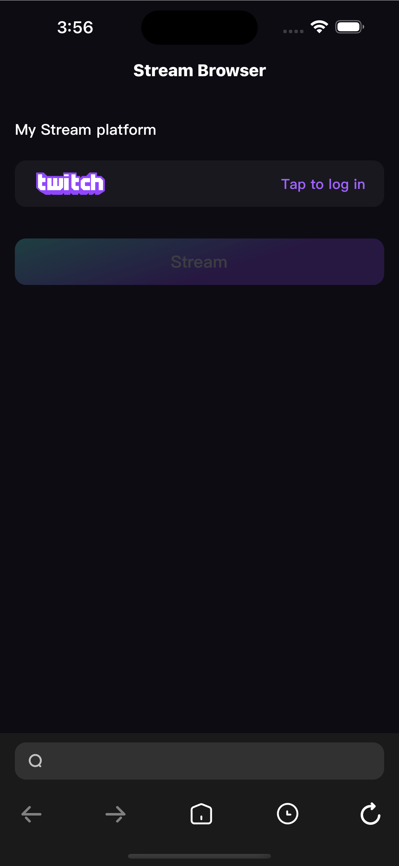 Stream Browser