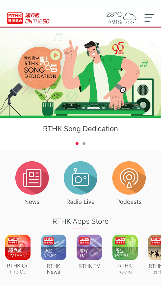 #1. RTHK On The Go (iOS) 由: Radio Television Hong Kong