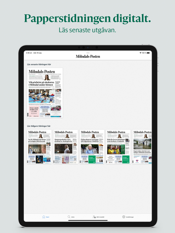 Screenshot #4 pour Mölndals-Posten e-tidning