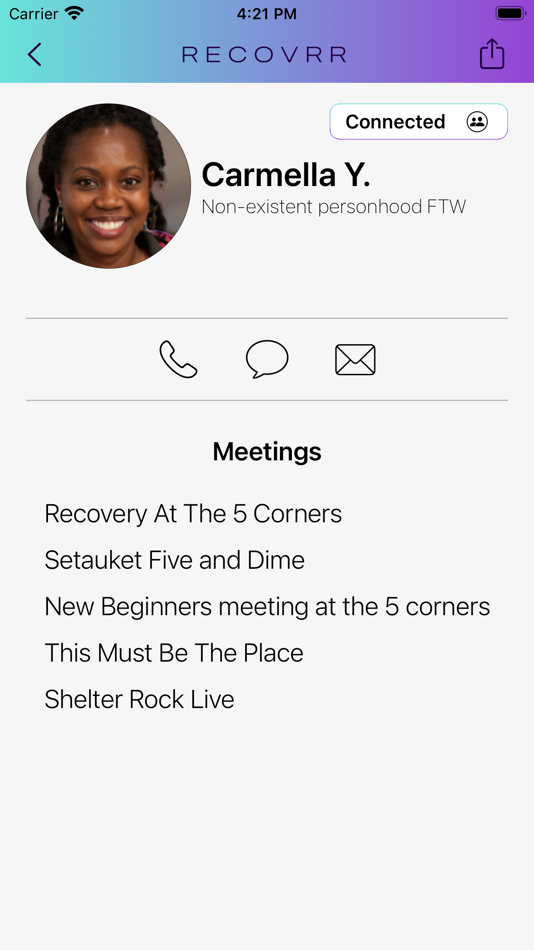 #6. Recovrr.org (iOS) By: Recovrr.org, Inc.