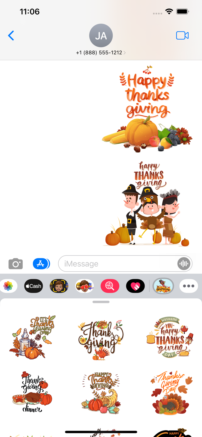 ThanksGiving Story Stickers