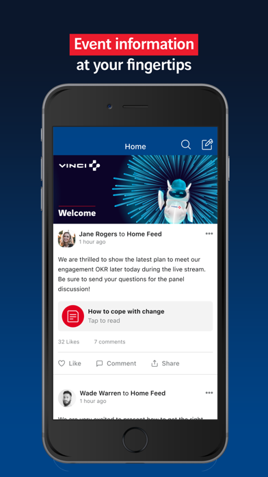 VINCI Events Screenshot
