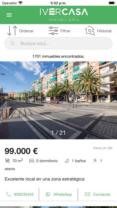 Ivercasa Inmobiliaria Granada Screenshot