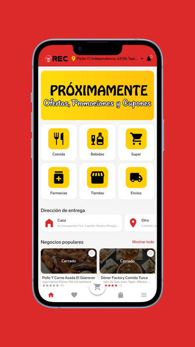 REC Delivery Comida y mas Screenshot
