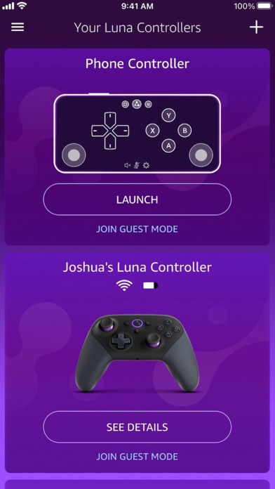 Luna Controller Screenshot