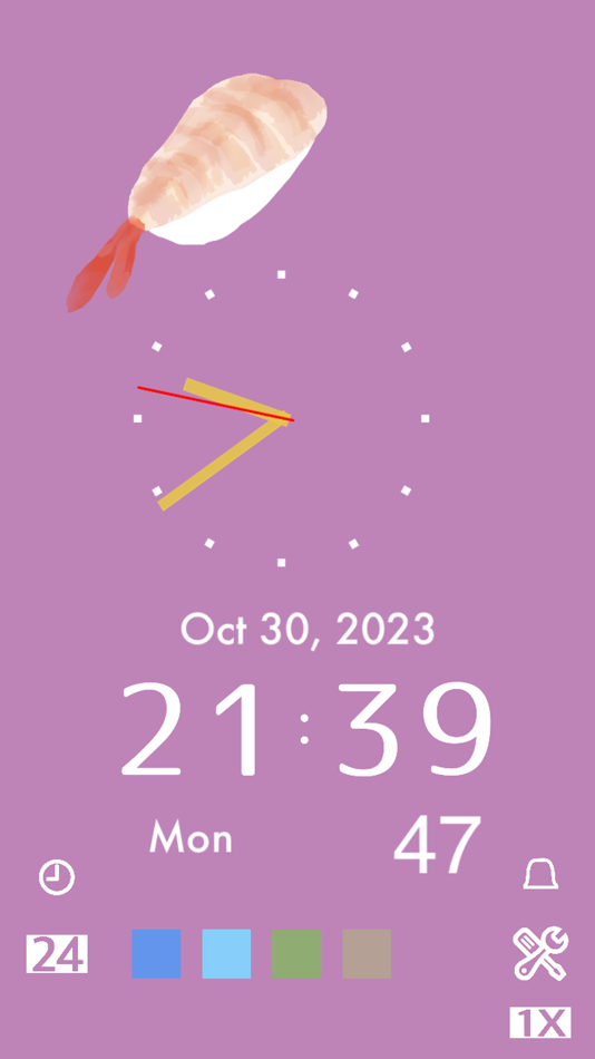 #3. Yummy Sushi Clock (iOS) 由: Mihoko Araki
