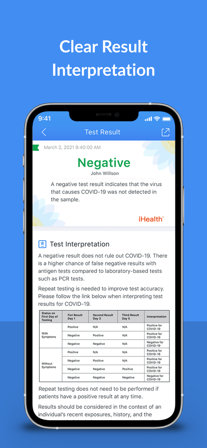 iHealth COVID-19 Test