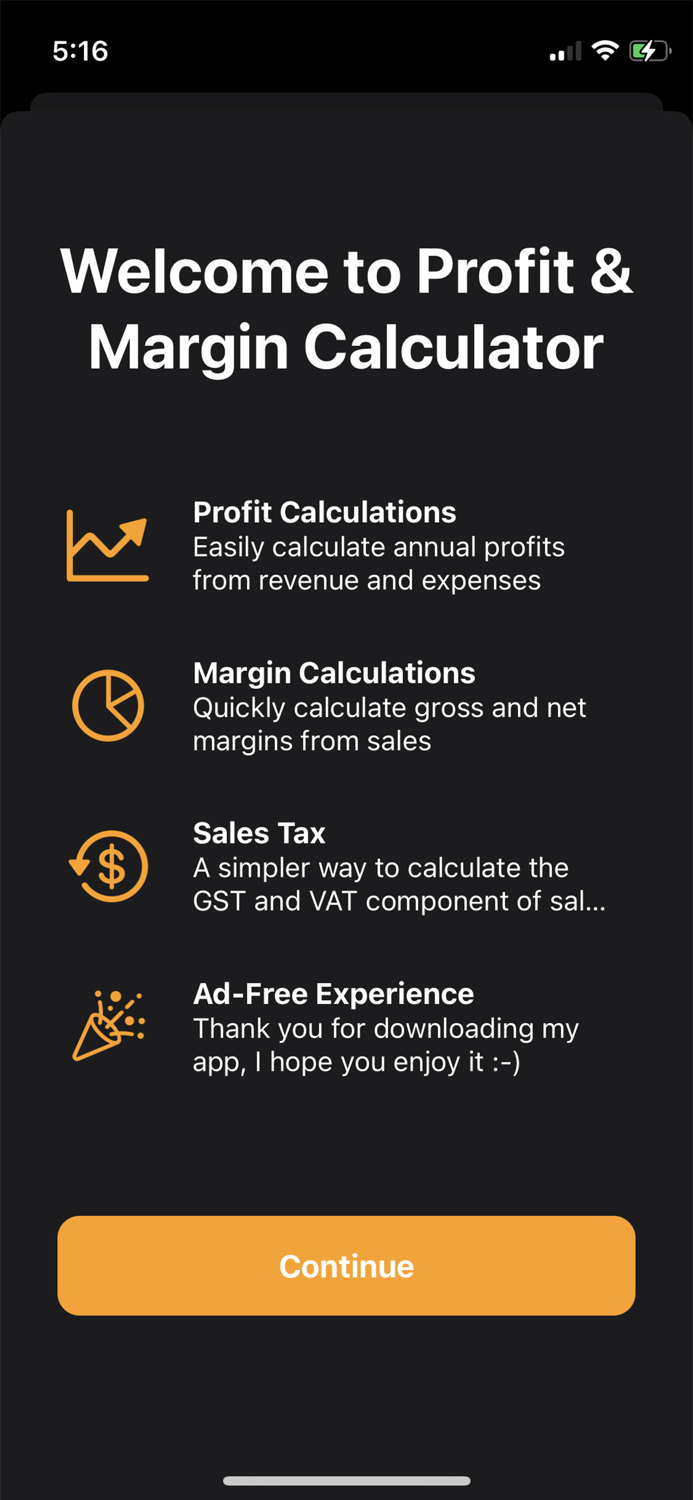 Profit and Margin Calculator