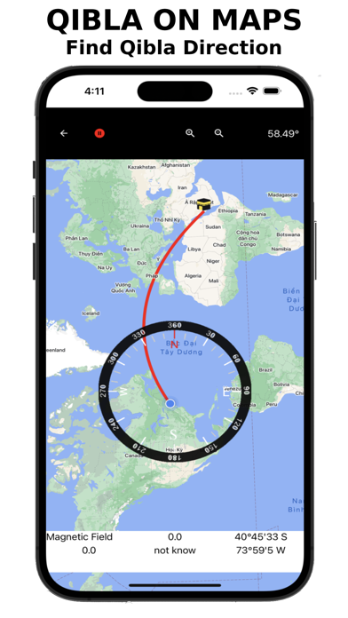 Qibla Finder - Prayer Times Screenshot