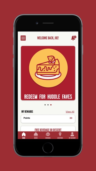 Huddle House App Screenshot