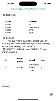 chat-sql iphone screenshot 2