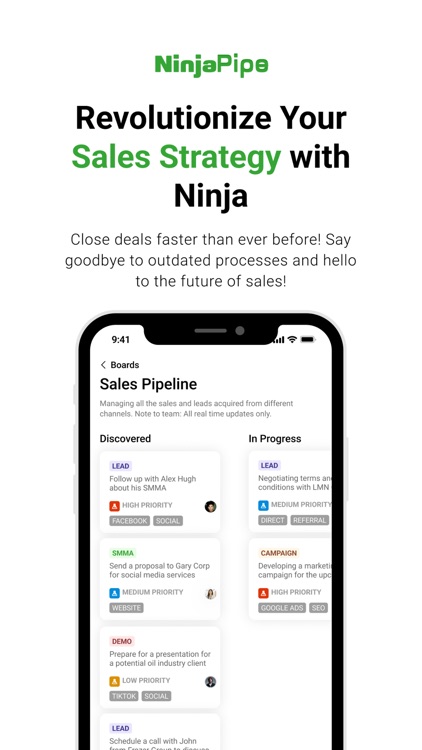 NinjaPipe - CRM & Sales Tools