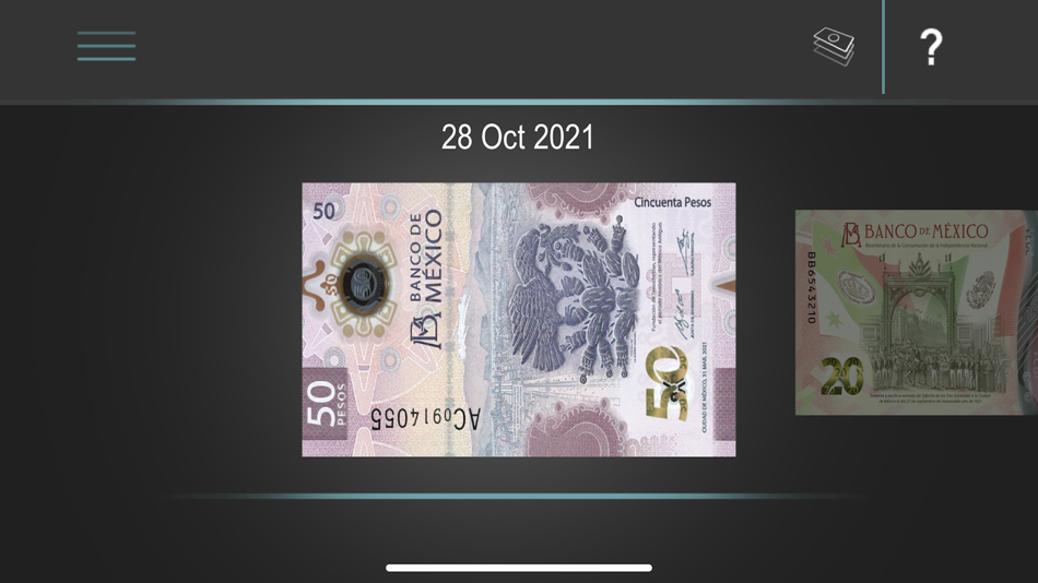 #1. BilletesMx (iOS) By: Banco de México