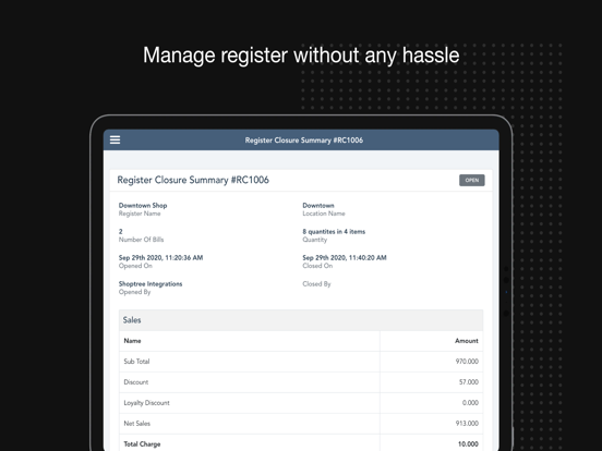 Shoptree POS | Point Of Sale iPad screenshot 4 - Business app