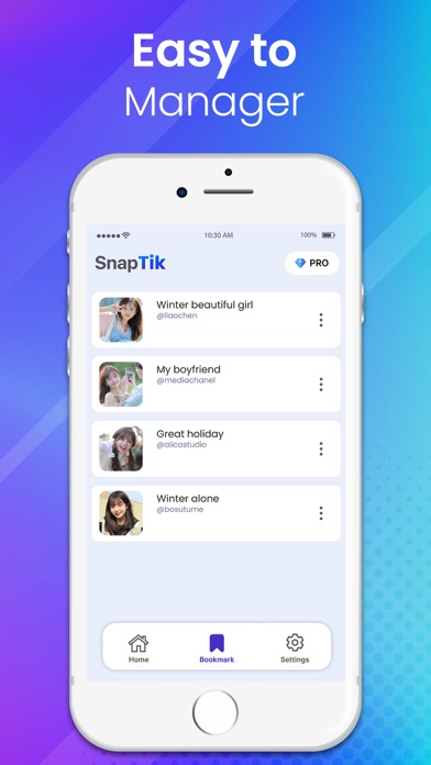 SnapTik - BookMark Any Video Screenshot