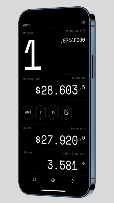 HOKO Bitcoin Screenshot