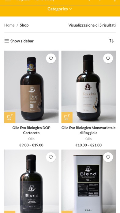 Terre d'Italy Shopping Screenshot