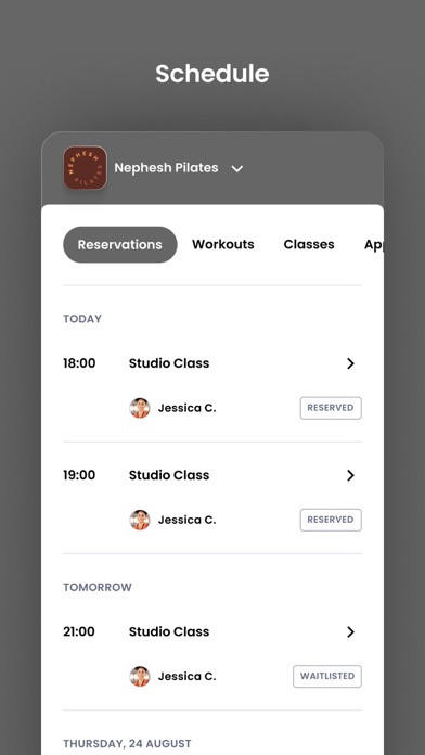 Nephesh Pilates Screenshot