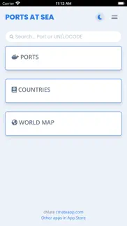 ports at sea. cmate iphone screenshot 1