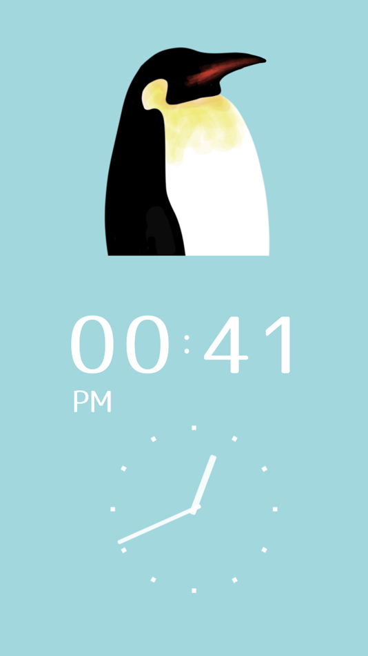 #1. Cool Penguin Clock (iOS) 게시자: Mihoko Araki