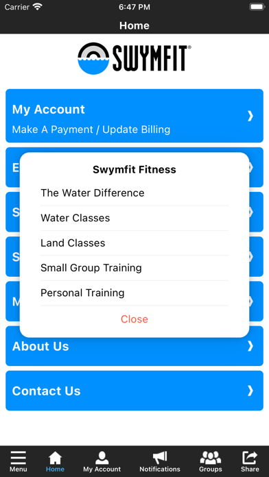 Swymfit ® Screenshot