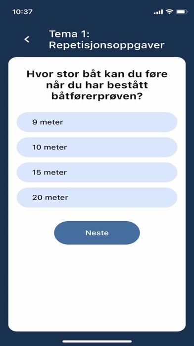 Båtførerprøven - Kursappen Screenshot