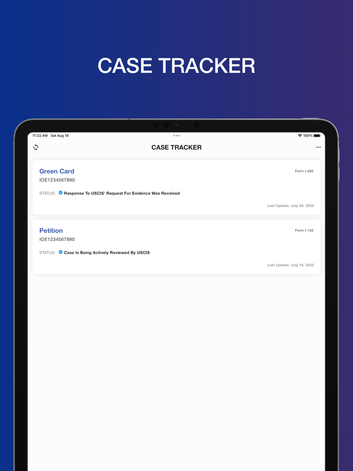 Case Tracker for USCIS Cases