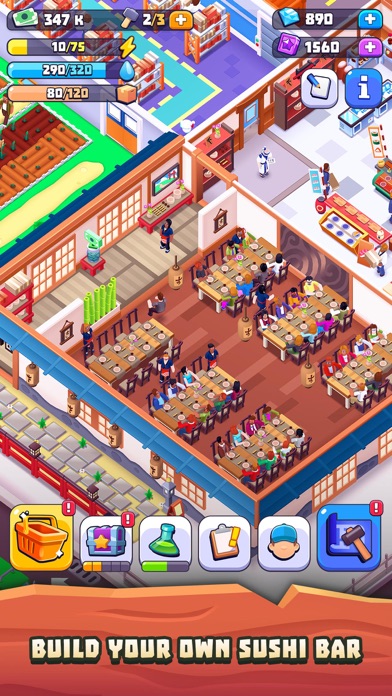 Sushi Empire Tycoon—Idle Game Screenshot