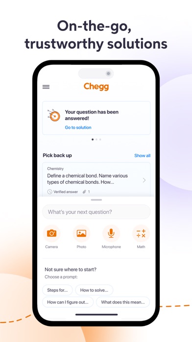 Chegg Study - Homework Help Screenshot