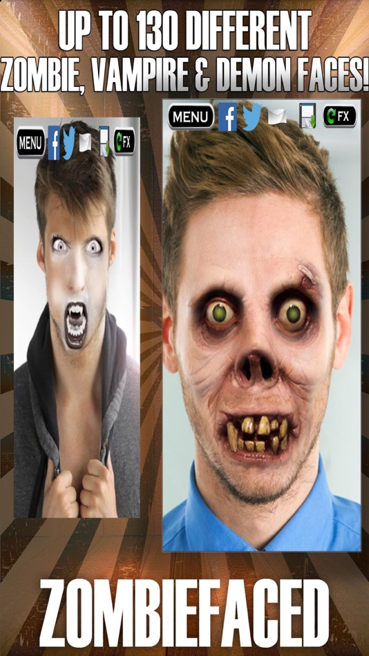 ZombieFaced Scary Photo Filter - 2.5.4 - (iOS)